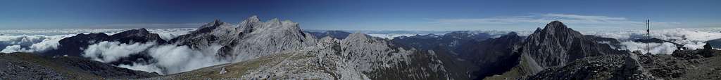 360° summit panorama Brana