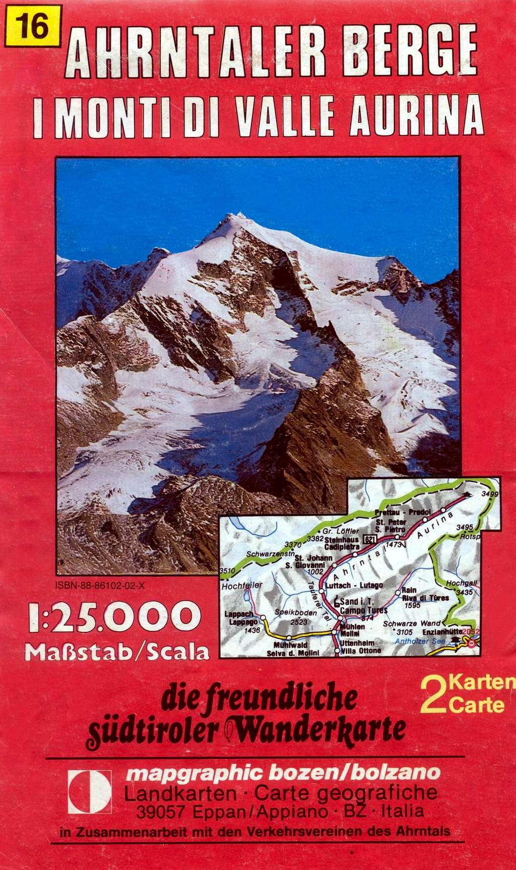 Ahrntaler Berge map
