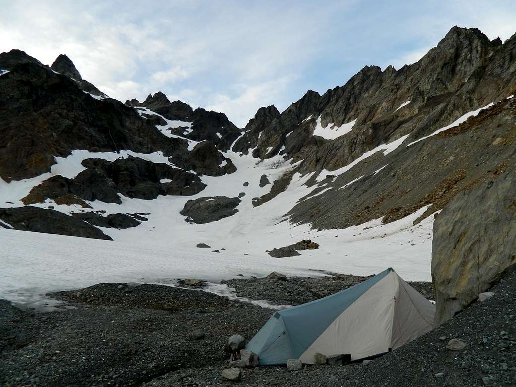 camp near Anderson Glacier