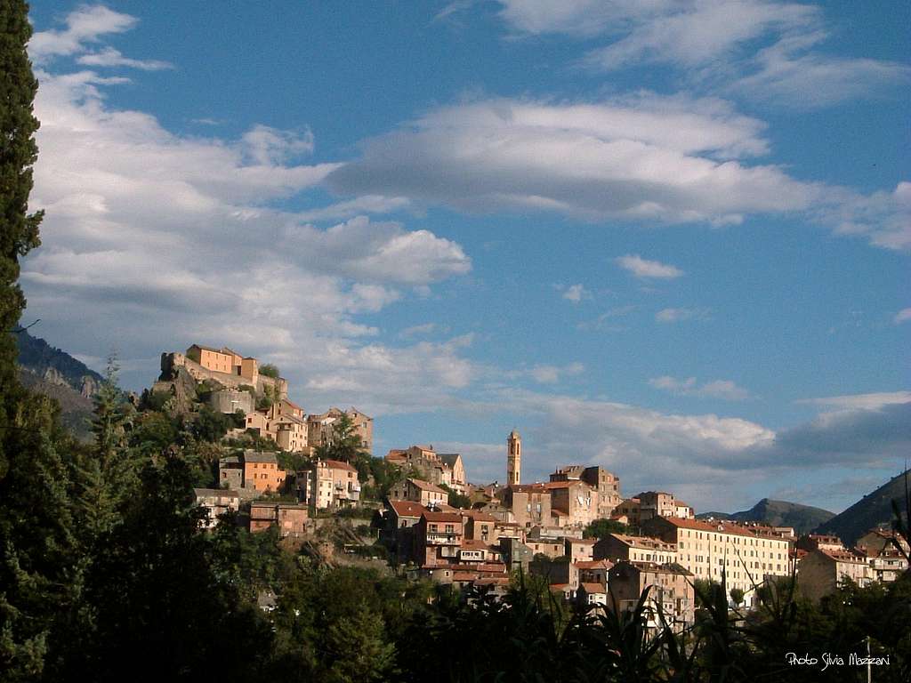 Town of Corte, the heart of Corsican mountains
