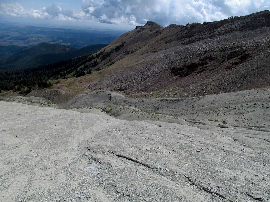 east ridge along NE ridge descent