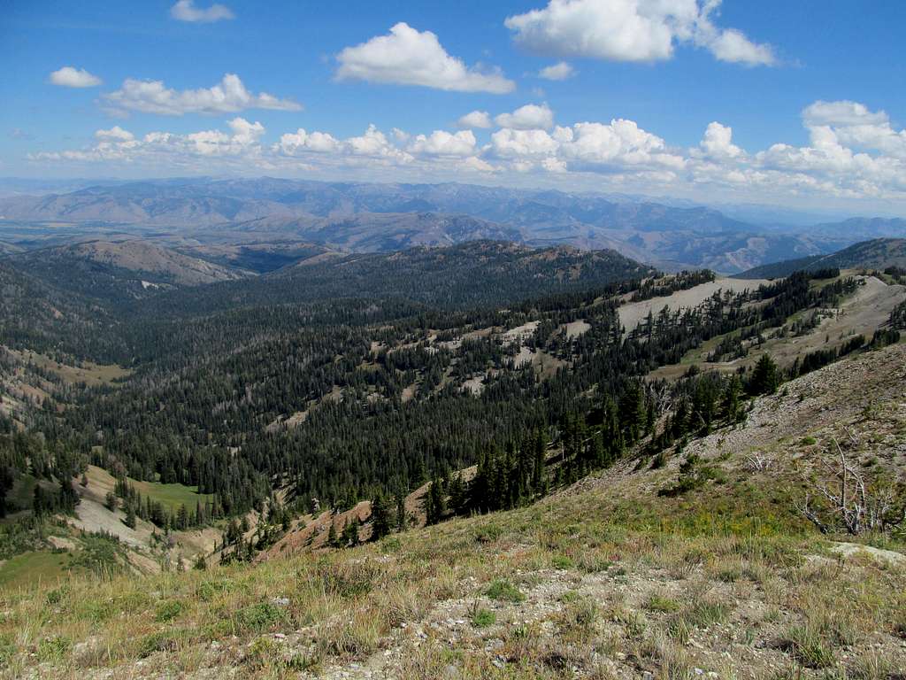 lower Gros Ventres & Leidy Highlands from Observation Peak