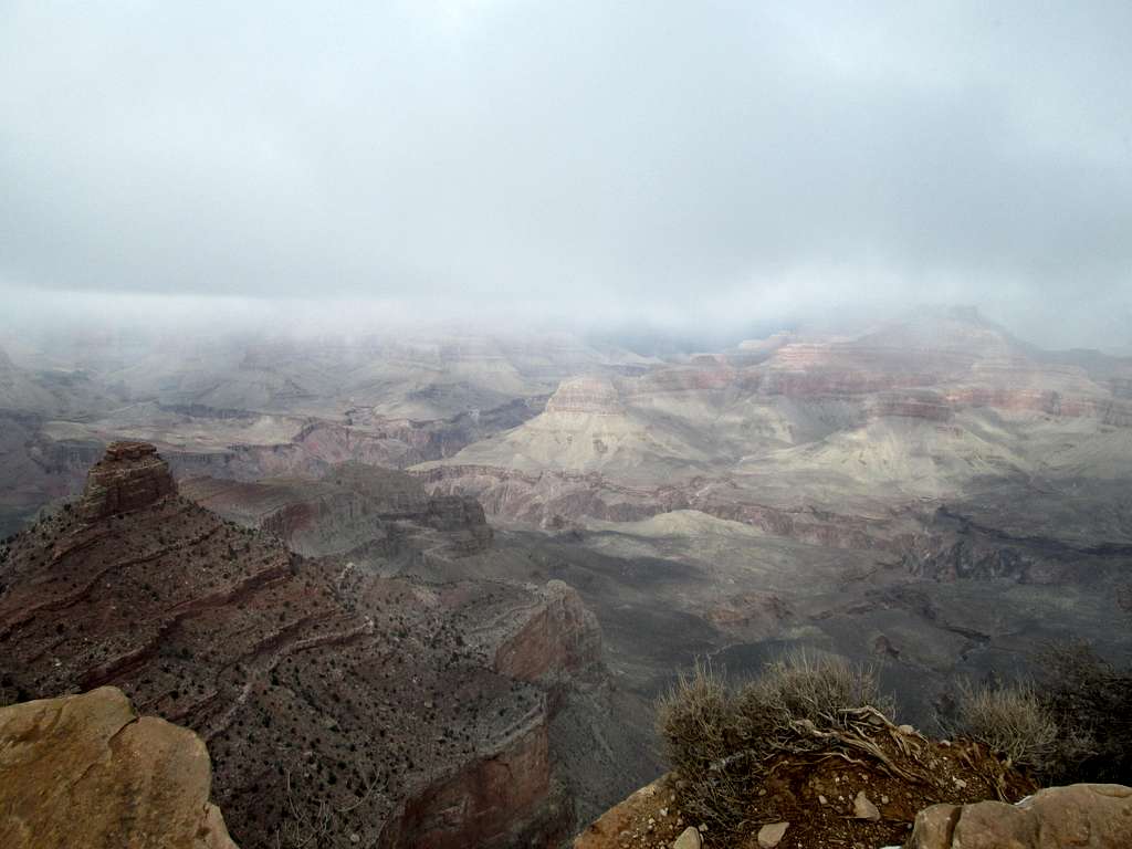 The Grand Canyon seen from high on the South Kaibab Trail