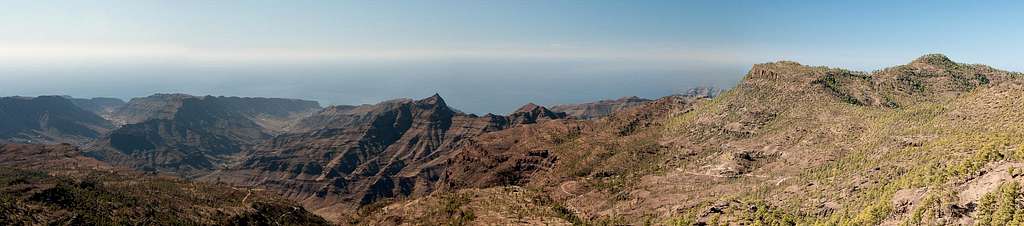 Looking towards Gran Canaria's west coast
