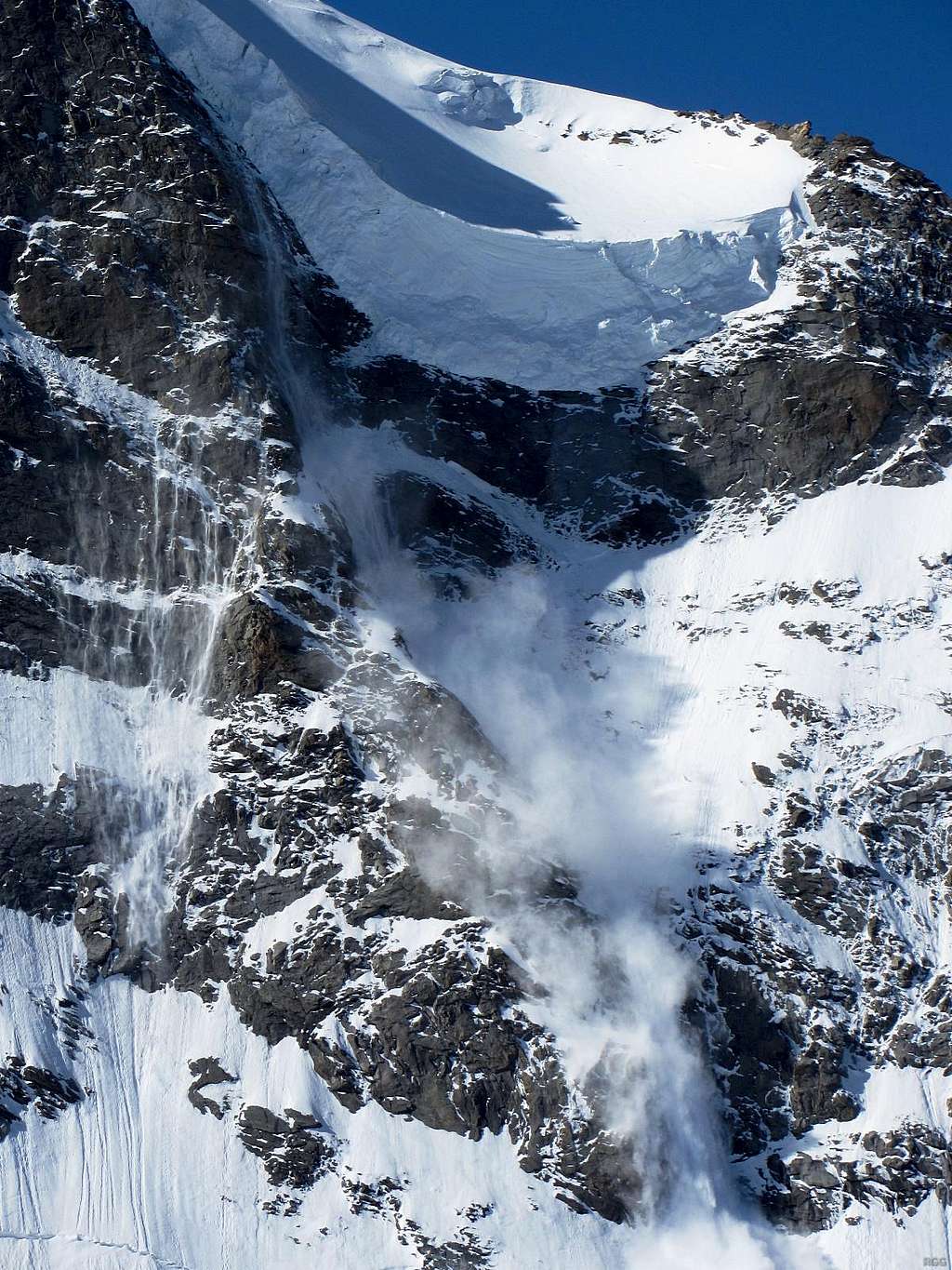 Monte Rosa avalanche closeup series, 1/4