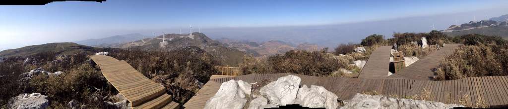 Jiucaiping summit panorama
