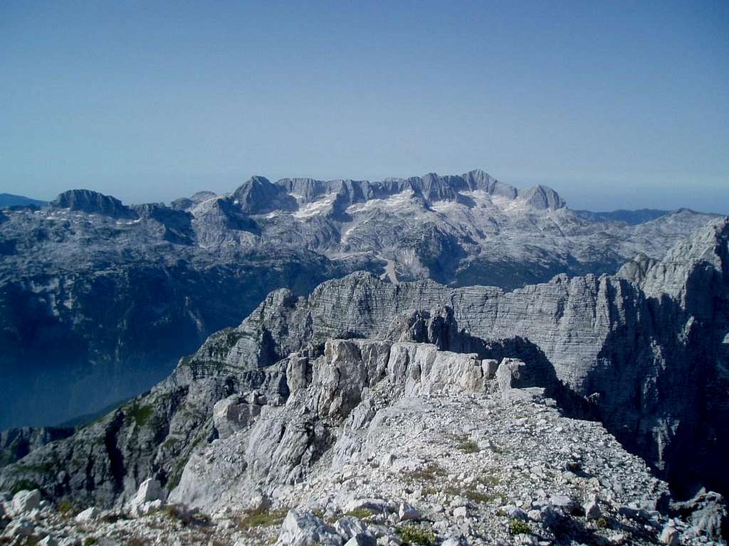 Mt. Kanin seen from the summit of Jof di Fuart
