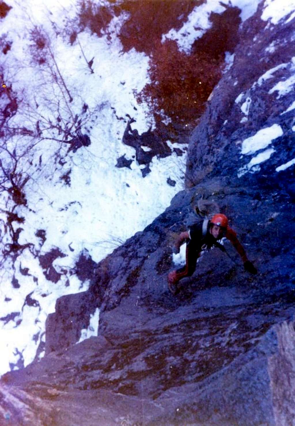 Punta del Dard Lower Walloon Winter Free Climb 1978