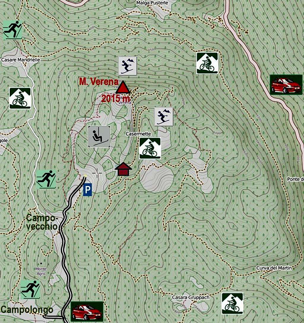Monte Verena map