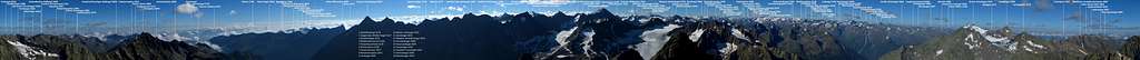355° Summit panorama Hoher Seeblaskogel (3235m)