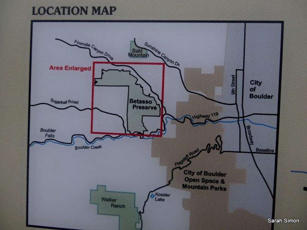 Good map for the Betasso Preserve