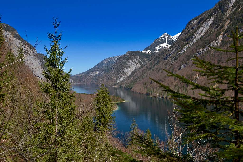 The Königssee lake in early April