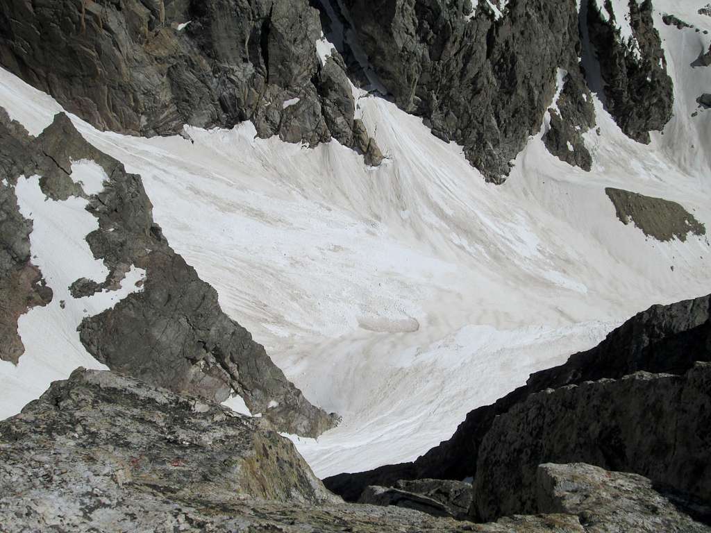 The exposed summit block of Disappointment Peak, Teton Range