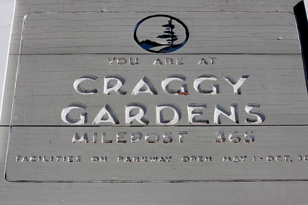 Craggy Gardens Milepost