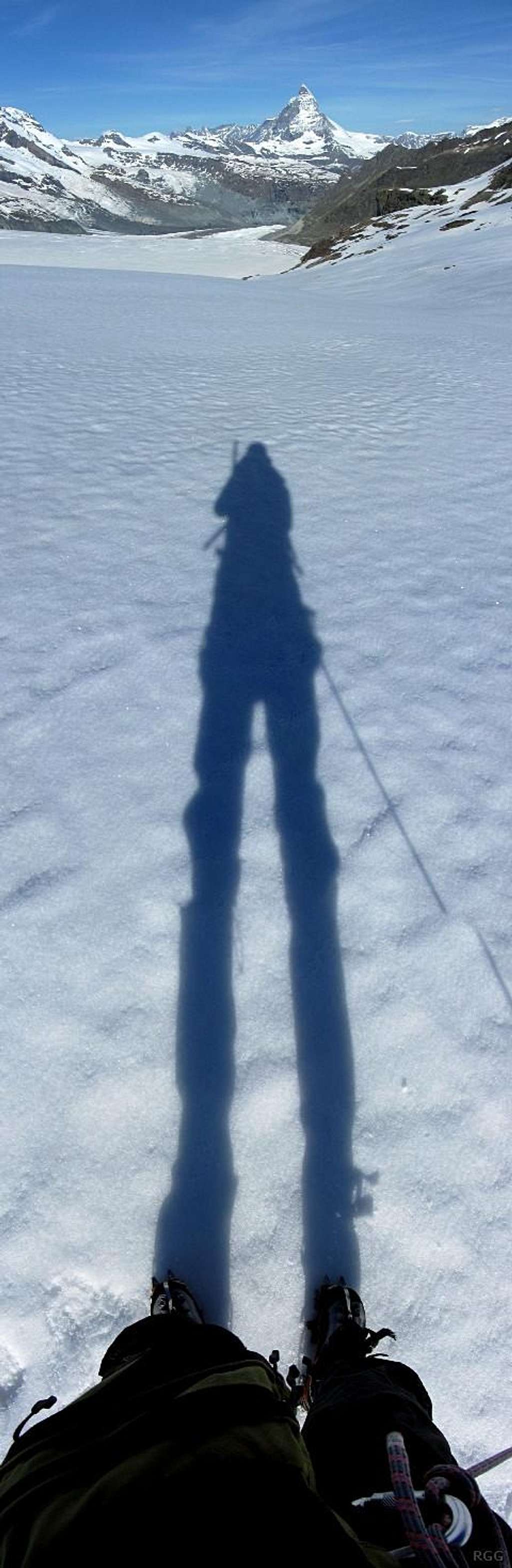 My shadow is muuuuuch bigger than the Matterhorn