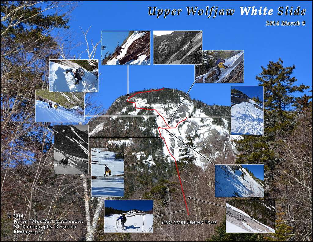 Upper Wolfjaw White Slide: Winter 2014