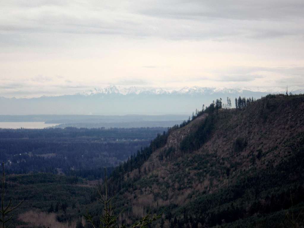 The Olympic Mountain view from near the summit of Miniature Mountain