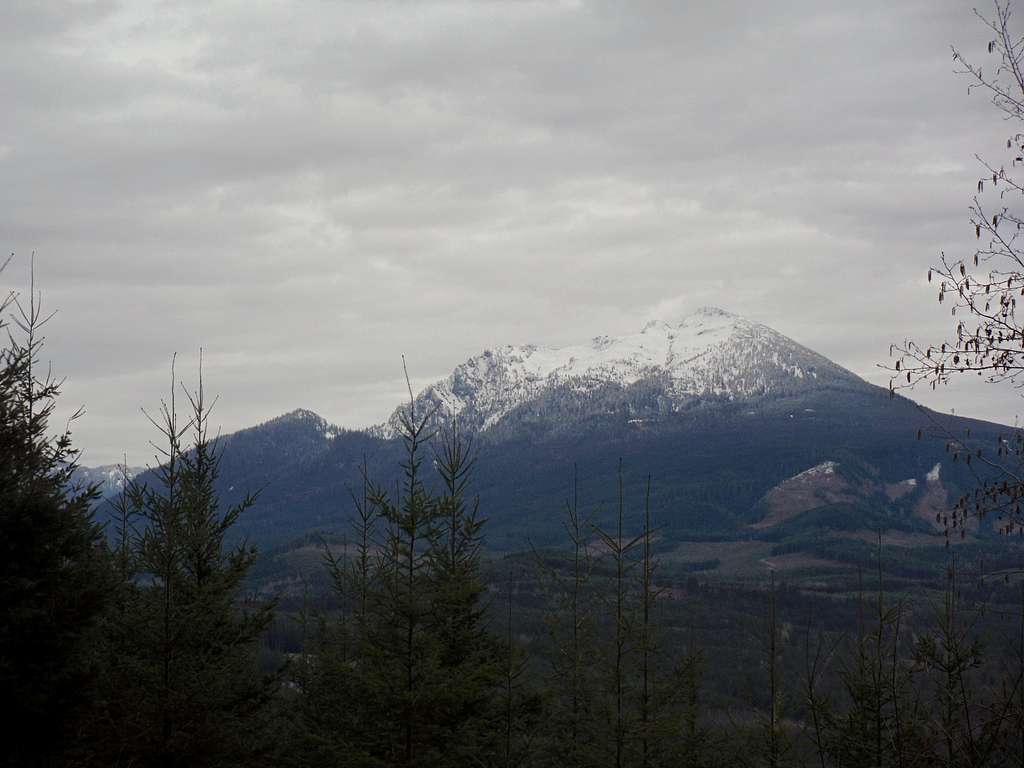 Mount Pilchuck from the south side of Miniature Mountain