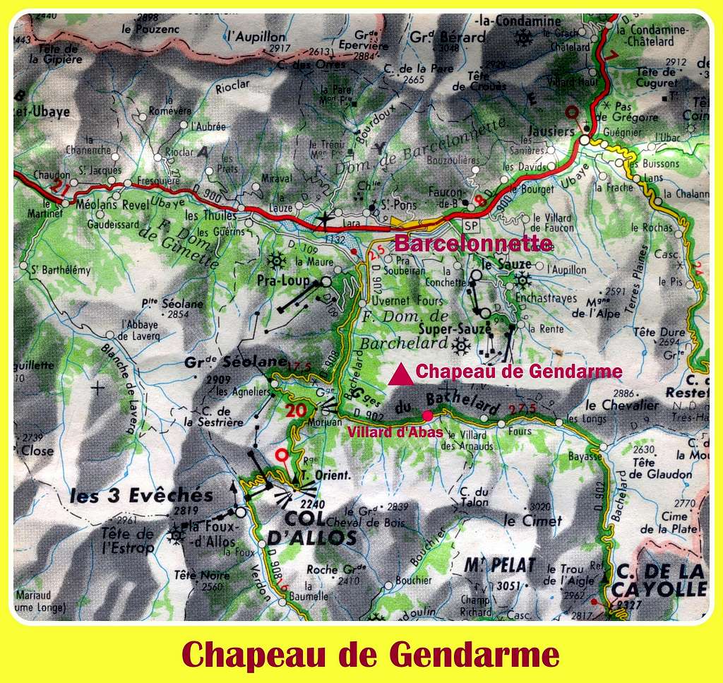 Chapeau de Gendarme map