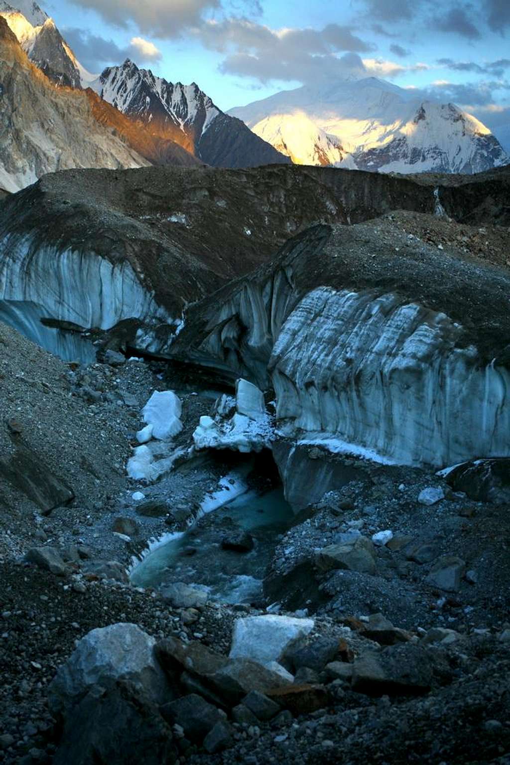 Crevasses on Baltoro Glacier