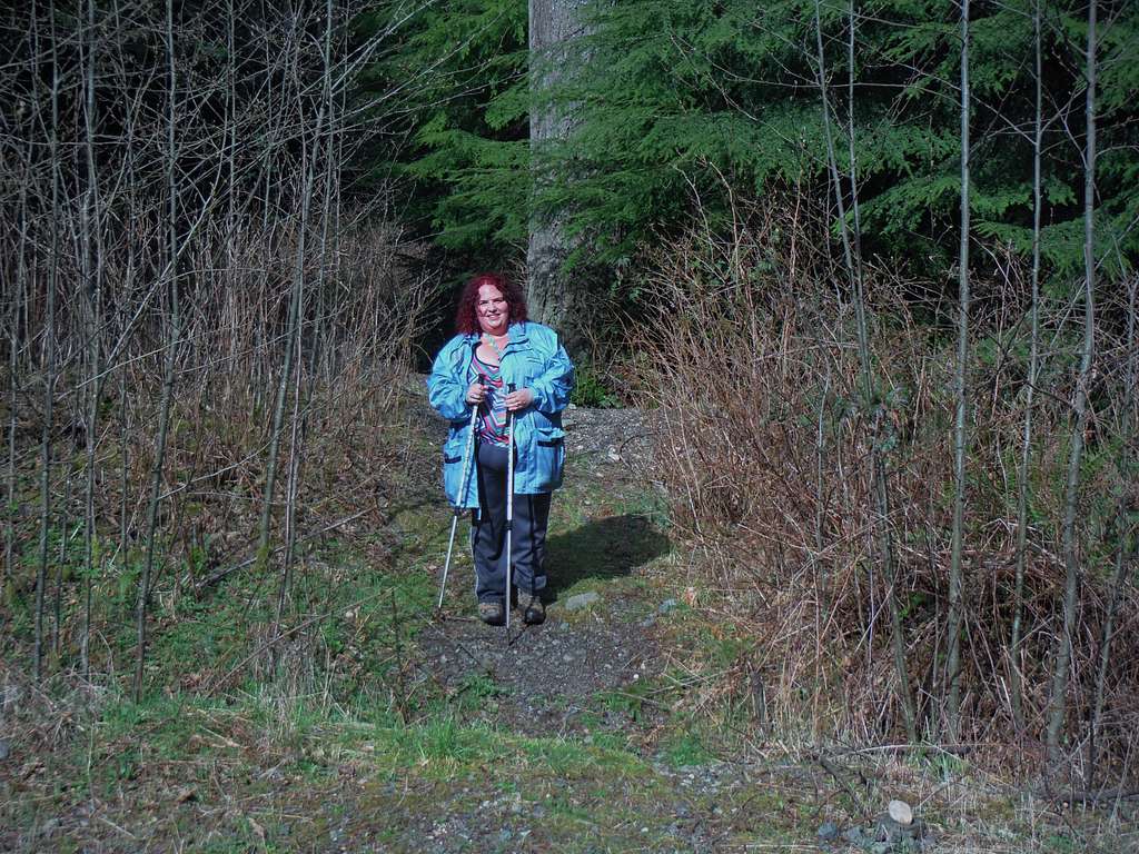 BearQueen on the entrance to the old road