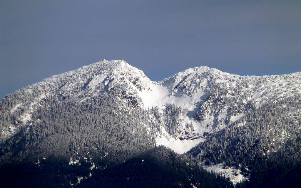 Mount Pilchuck (telephoto) from Highwire's east summit