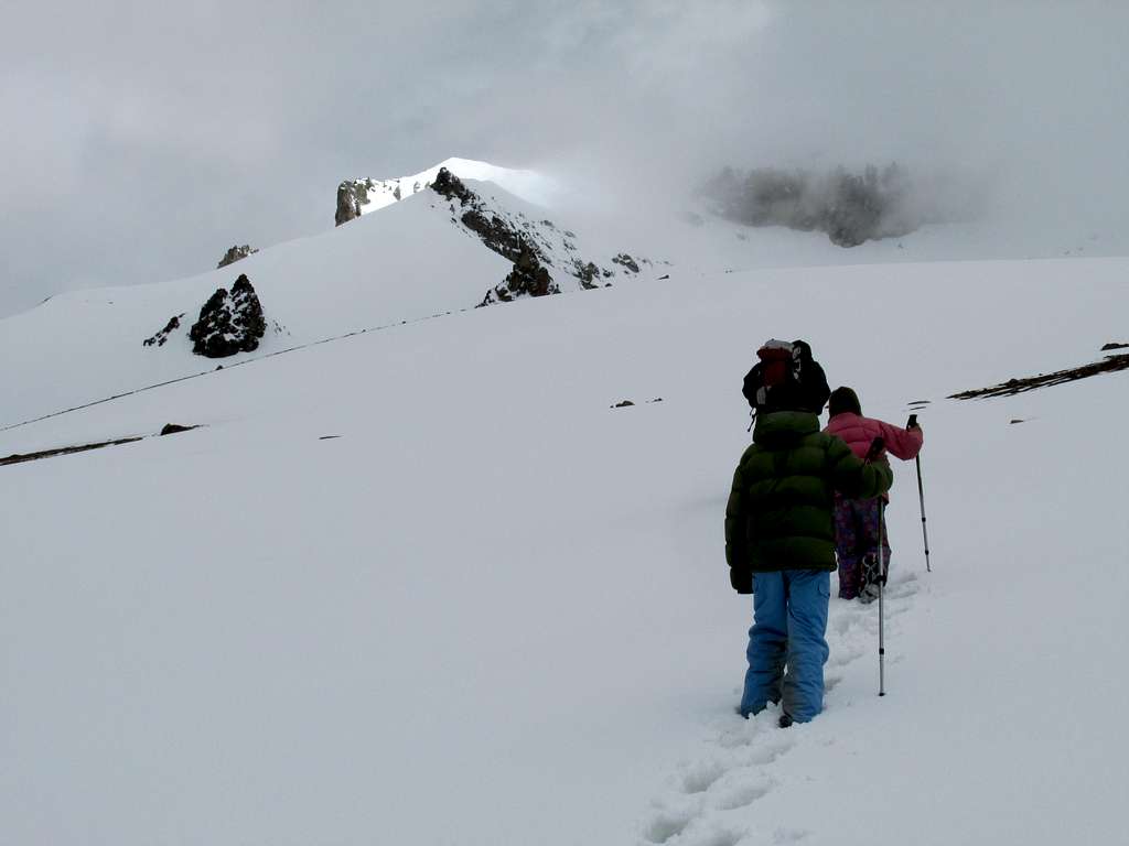 Near the summit