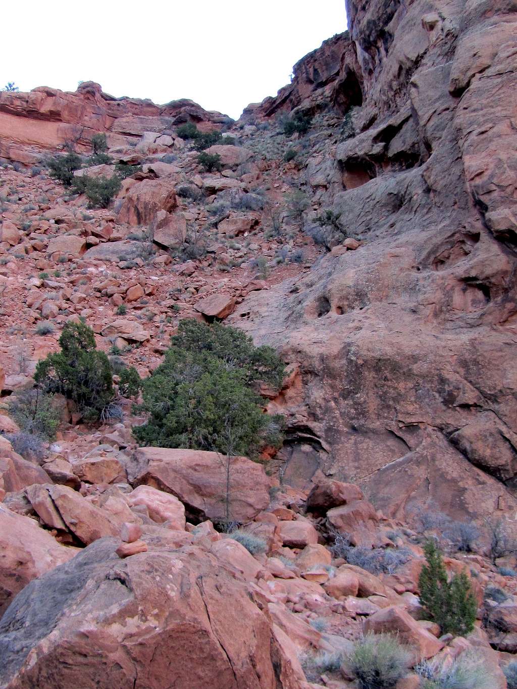 Looking back up the second big drop-off