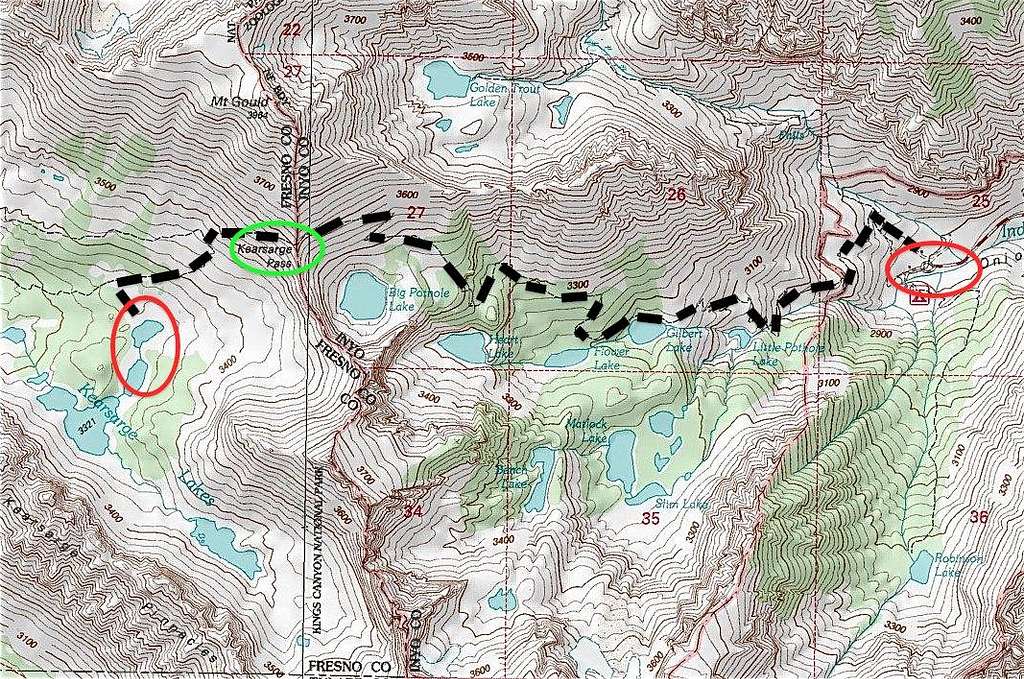 Topo of the trip's route