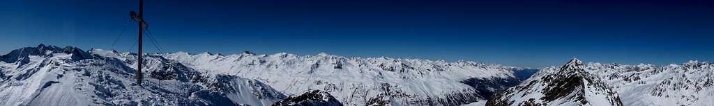Wurmkogel (3082m) Summit Panorama