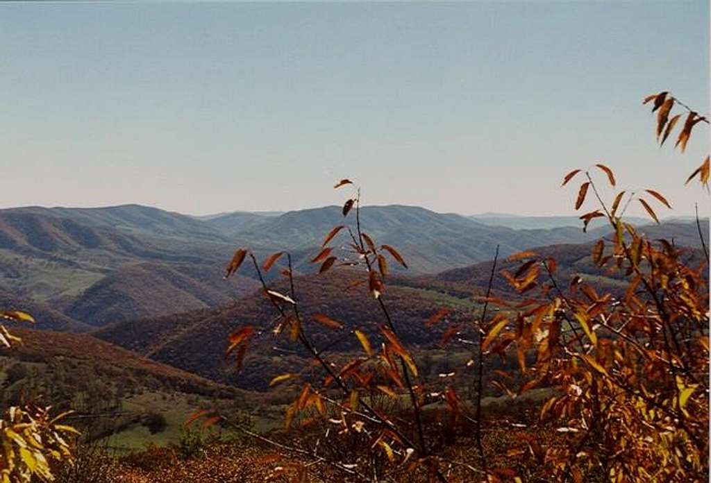 View from the summit trail of...