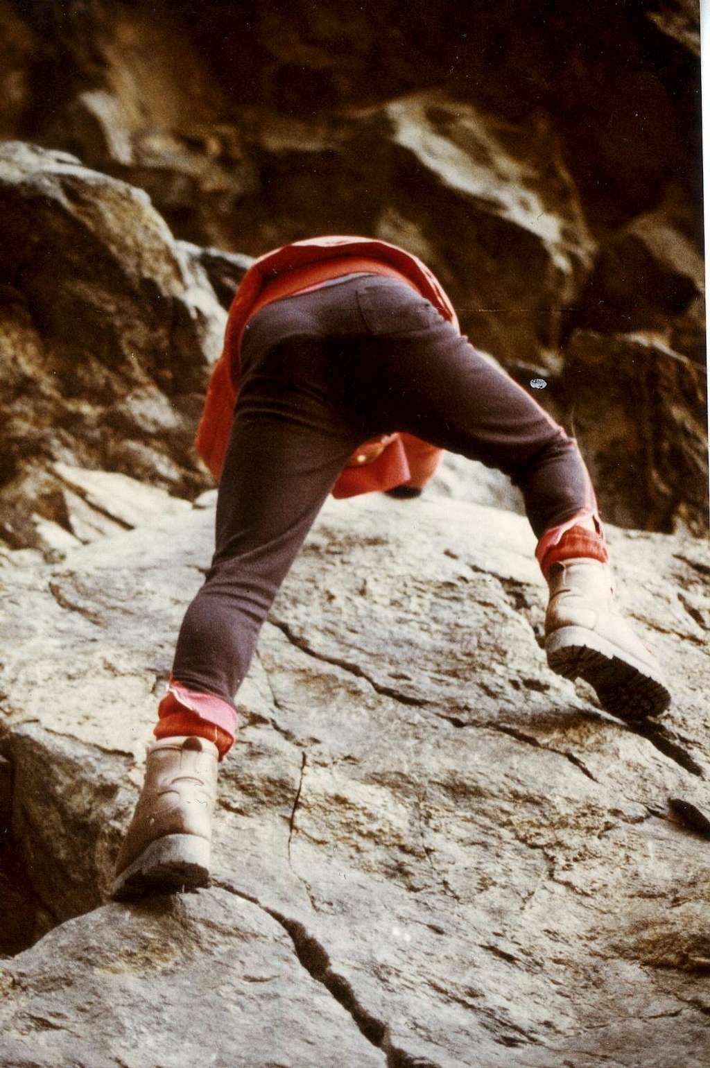 Old Climbing/3 Chenaux  Free below great Cliff 1978