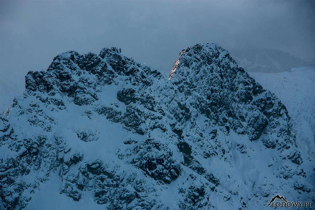 Koscielec ridge at dusk