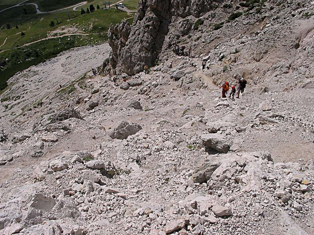 Descent from Gran Cir
