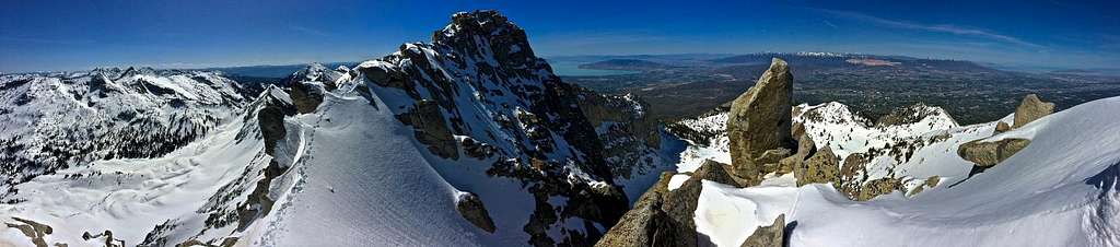 Lone Peak Summit Ridge Pano.