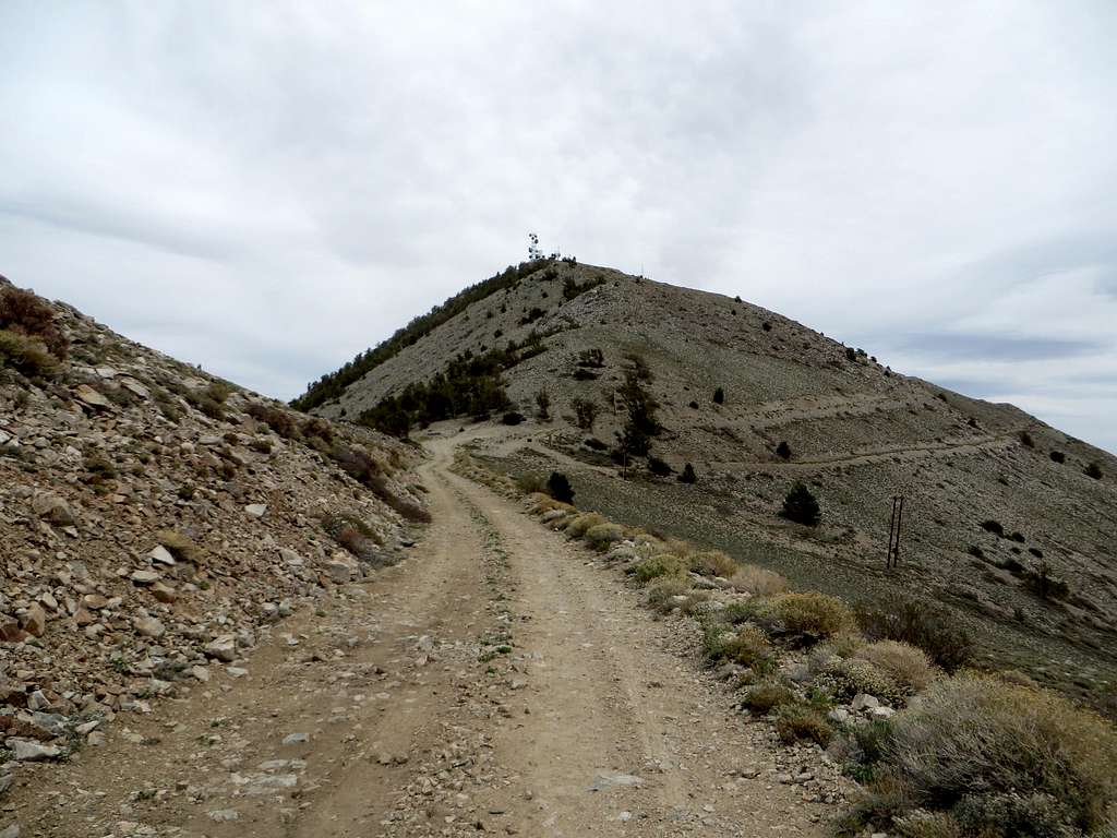 The road to East Corey Peak