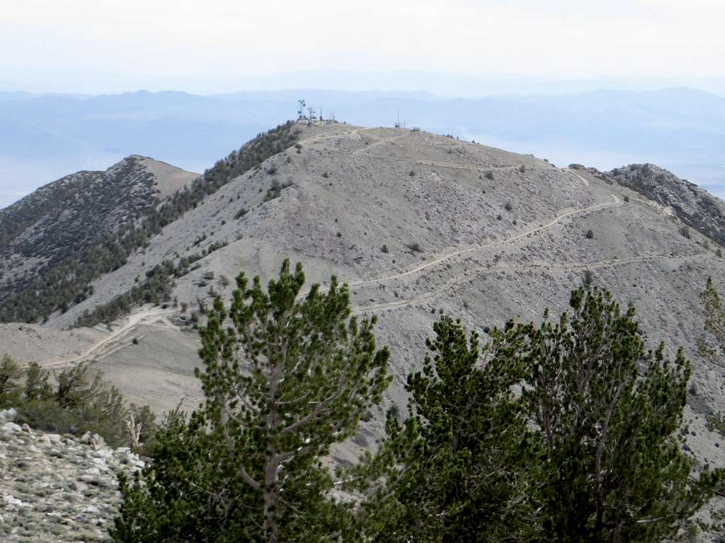 View of East Corey Peak from the summit of Corey Peak
