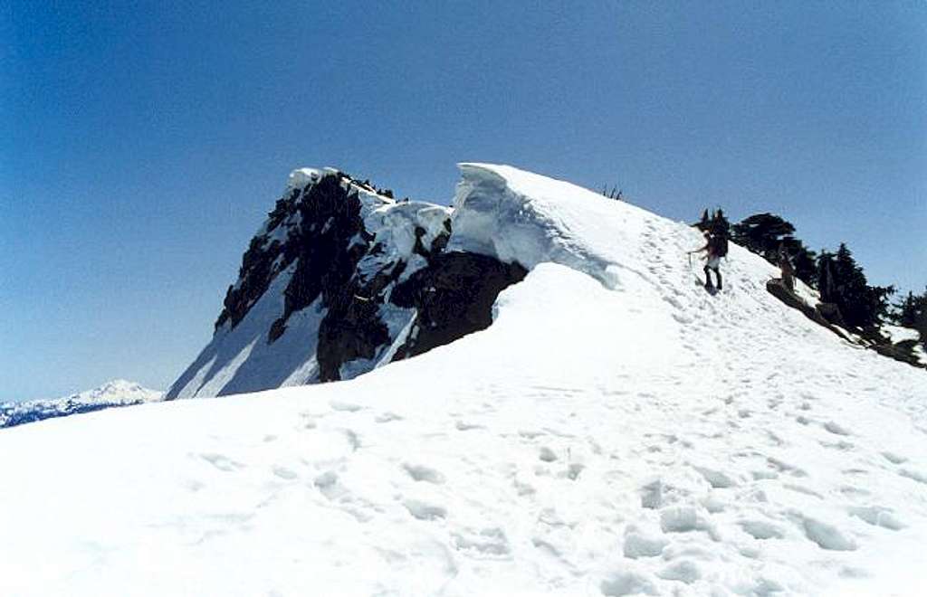The final south ridge of Mt....