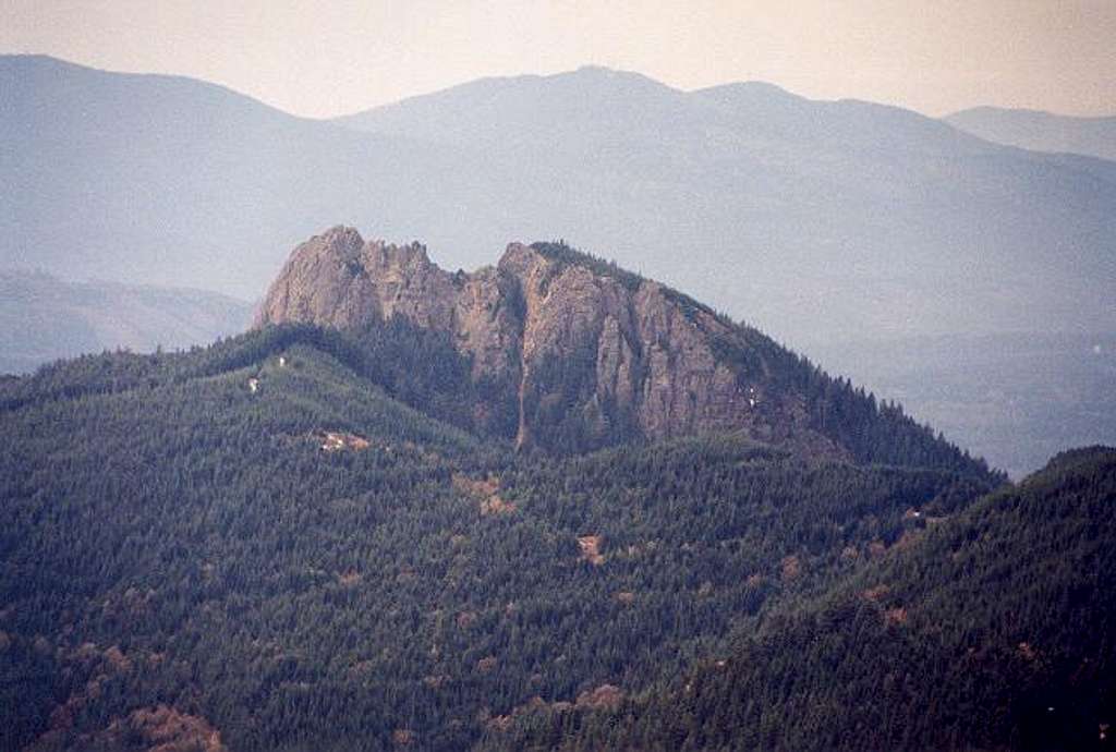 A close up of Mt. Si and the...