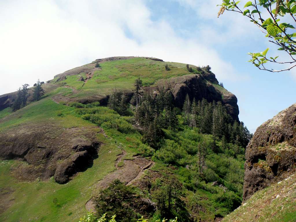 Looking back at the summit of Saddle Mountain