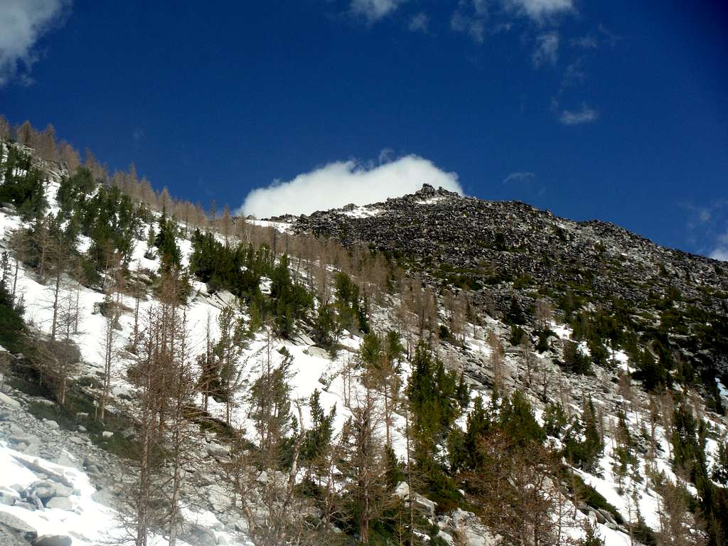A shot of Hoodoo Peak