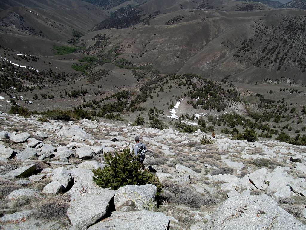 descending west ridge