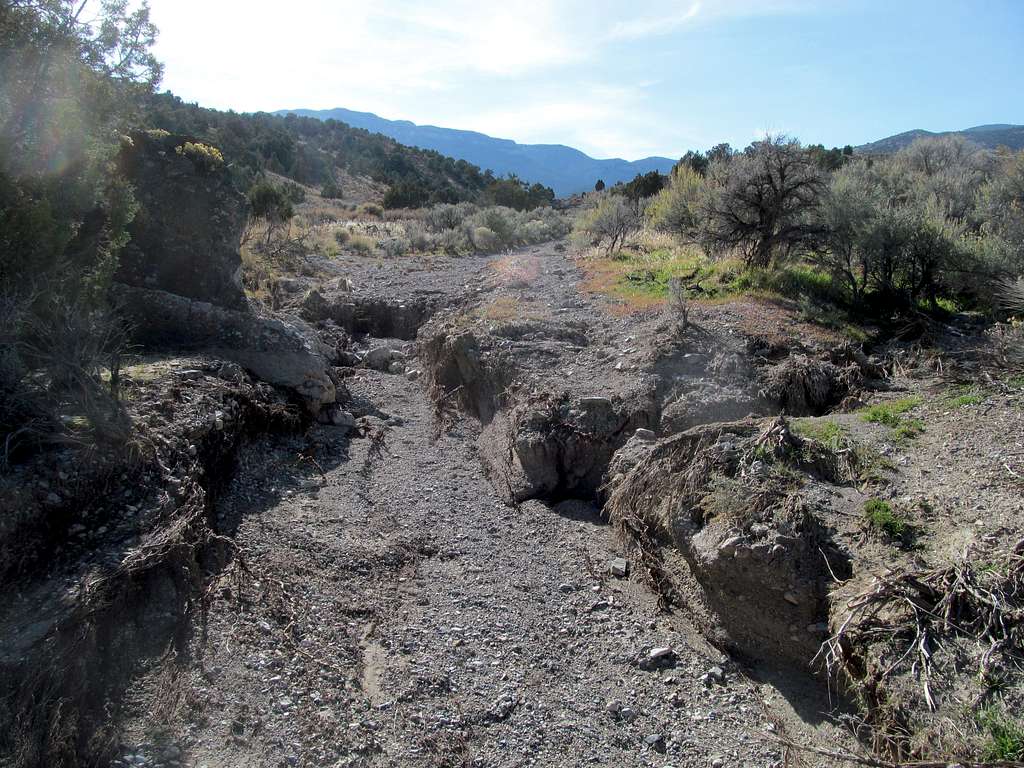 washed out access road