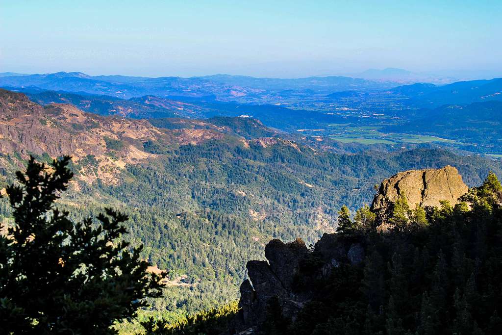 Southeast  from St. Helena trail