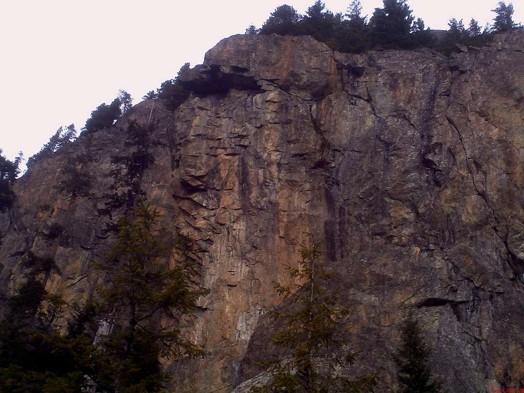 The Oyster Dome cliffs
