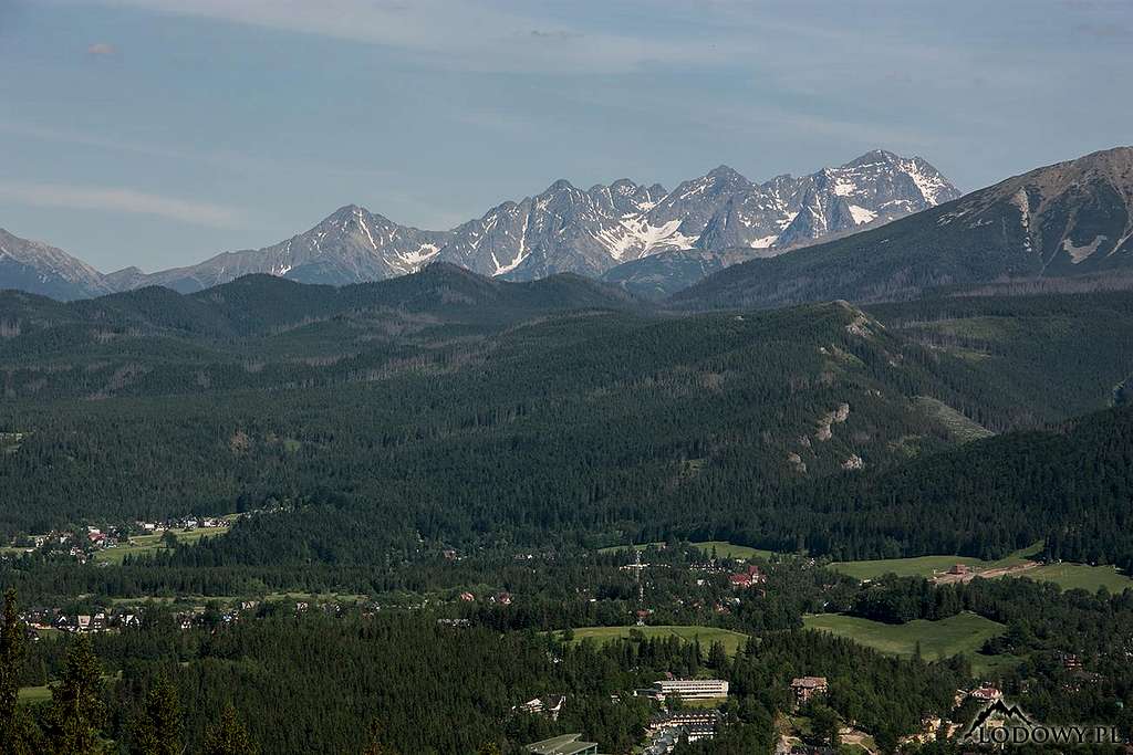 High Tatras from Gubalowka