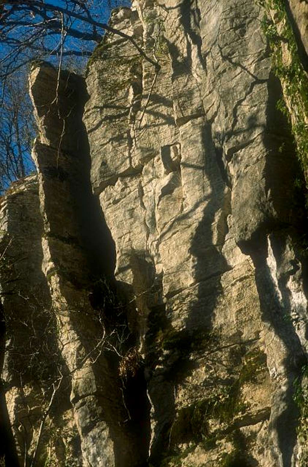 Uncey Le Franc cliff.
 March...