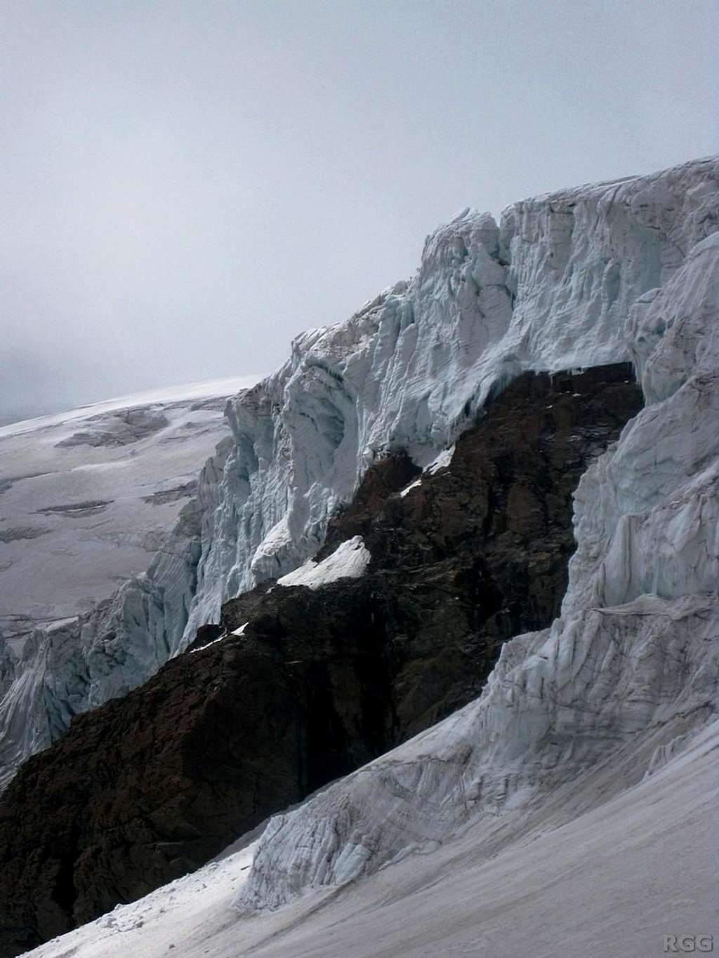 Icefall on Grande Ghiacciaio di Verra