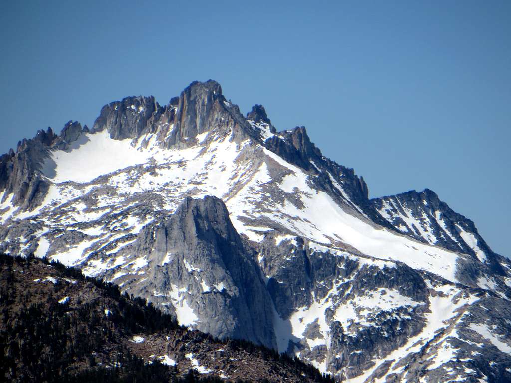 View of Tower Peak 11,755' from Point 10,659