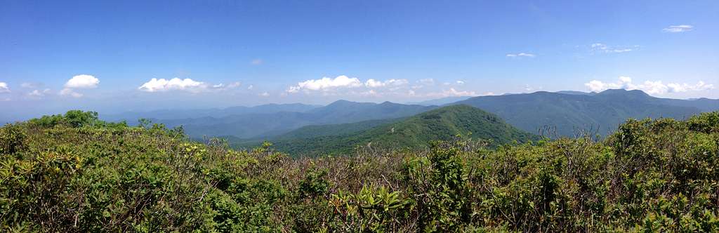 Craggy Dome Summit Panorama